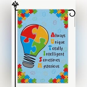 New Colorful Autism Awareness Flag 🧡